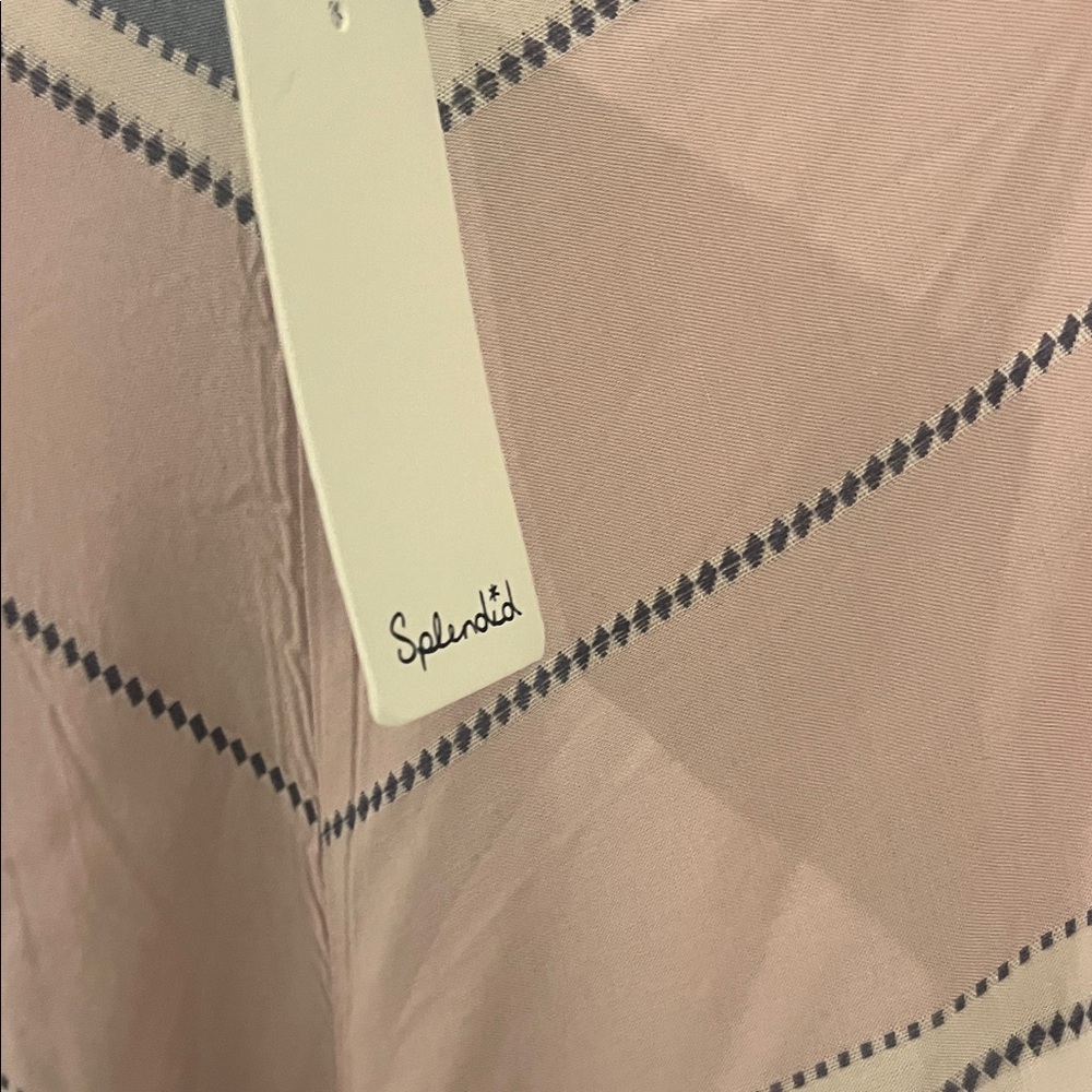 NEW WITH TAG SPLENDID Maxi skirt Striped in Dusty Pink and Slate Blue